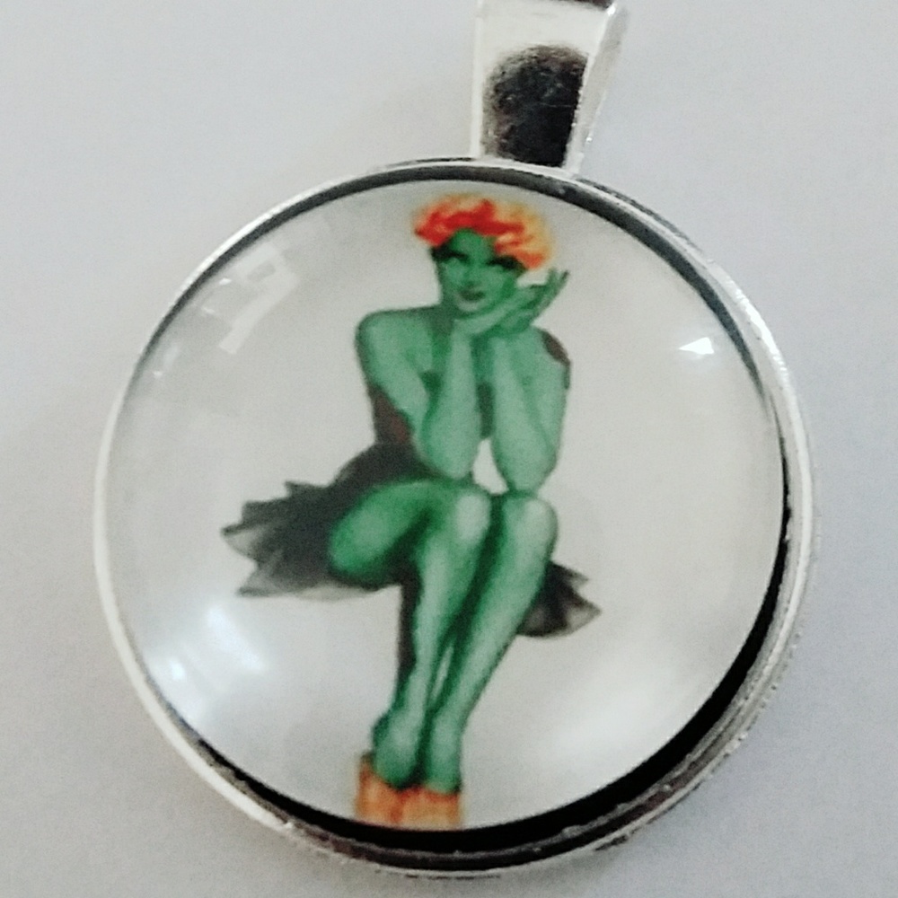 Zombie Pinup Pendant